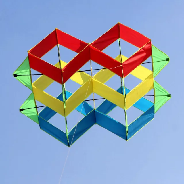 NEW 47-In power box 3D kite /single line Outdoor fun Sports stunt kites Toys