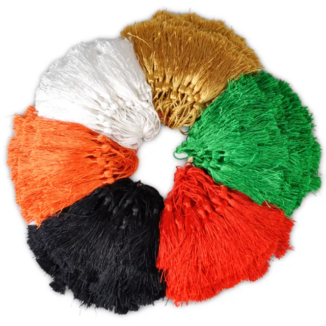 100pcs 5" Craft Sewing Curtain Tassel Fringe Decor Garment Chainette Trimming