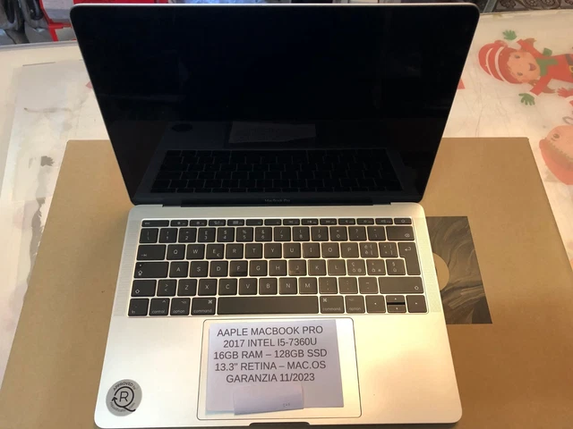 Apple MacBook Pro Metà 2017 Core i5-7360U 2.3GHz 16GB 128GB SSD 13.3" Retina Mac