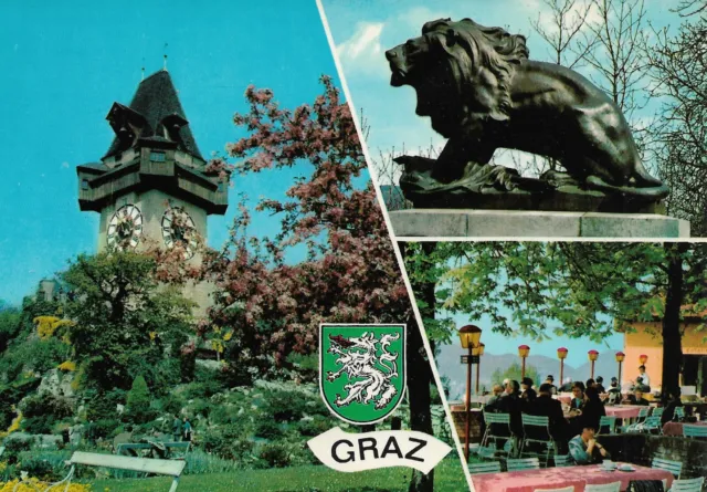Austria - Graz  -  Schlossberg - Uhrturm - Denkmal Franz Xaver Hackher zu Hart