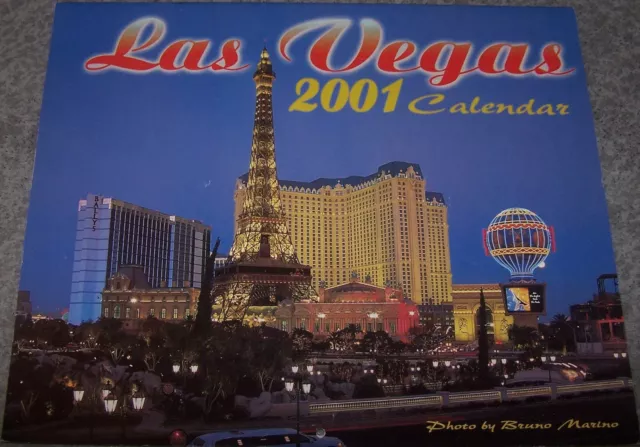 CALENDRIER 2001 LAS VEGAS 24 x 29 cm