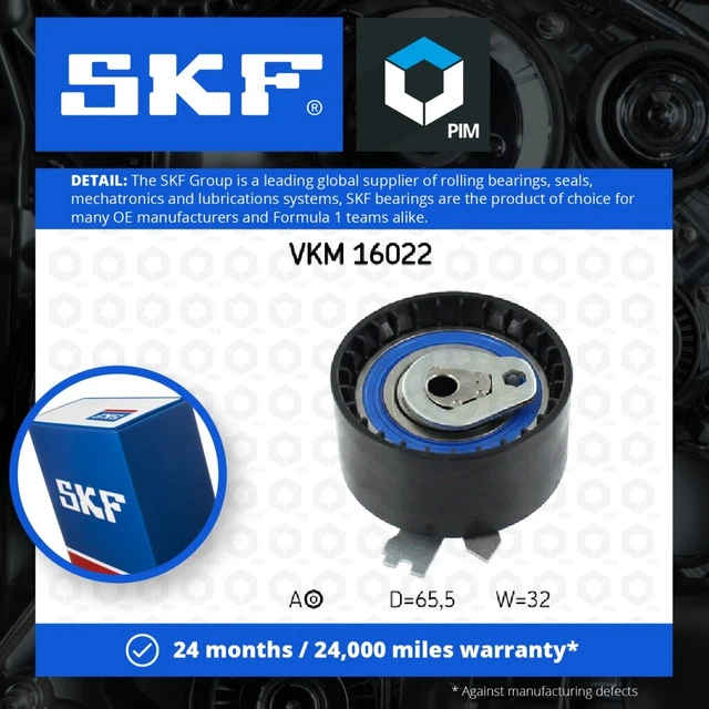 Tensionatore cintura di distribuzione adatto a RENAULT CLIO Mk2, Mk3 1.4 99-12 SKF 130701192R Nuovo