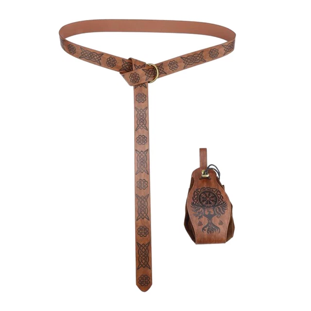 Ceinture en cuir d'unité centrale de costume de chevalier médiéval pour des