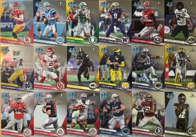 2023 ​Bowman Chrome University Football  1st Chrome #1-200 U PICK CARD