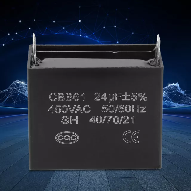 CBB61 Starting Capacitor Generator 450V AC 24uF 50/60Hz For 400/350/300/250VAC