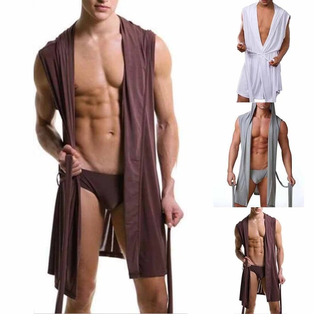 Pigiama Uomo Matrimonio Abiti Traspiranti Moda Casual Cappuccio Ghiacciato Seta