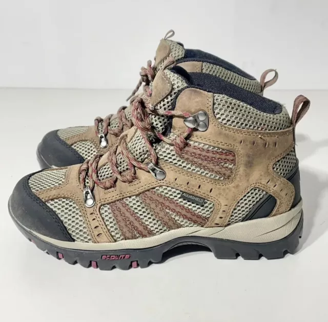 ECOLITE WOMENS HIKING Boots Peak Mid Suede Brown Size 10 BNWTS RRP