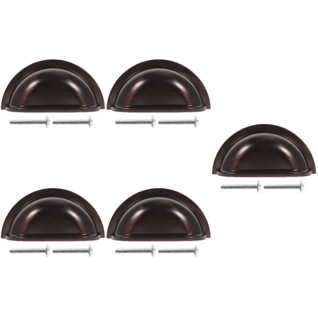 8 Maniglie Semicerchio Nero Per Mobili - Stile Vintage, Con Viti, Per Cassetti E Armadi - Foto 5