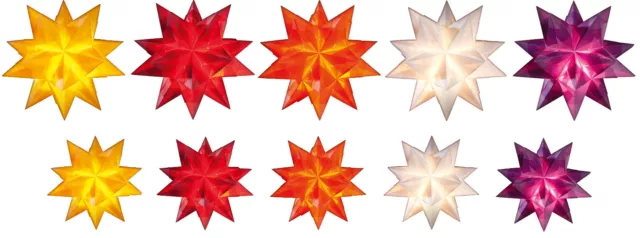 Folia Faltblätter-Set Origami 115g/m² für Stern 20cm/30cm gelb,rot,orange,weiß,l