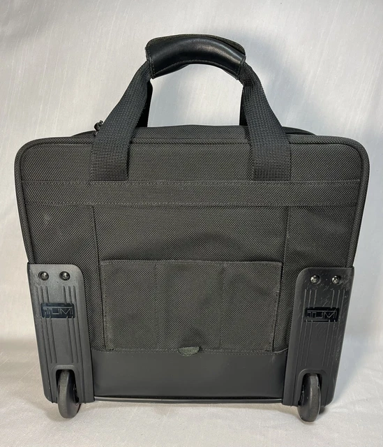 TUMI Alpha Rolling Laptop Briefcase Bag Black Ballistic Nylon Luggage 2214D3 5