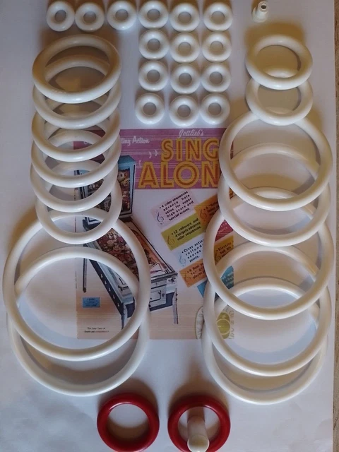Kit D'élastiques Caoutchouc Pour Flipper Gottlieb Sing Along 1967 - Neuf, Parfait Pour Restaurer Votre Machine à Sous Vintage !