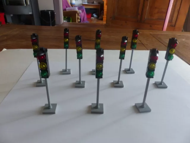 Lego : lot de 10 feux rouge pour city et autre