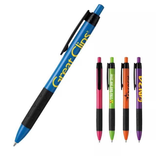 Personalized Bowie Vivid Pen Imprinted with Your Logo + Text on 250 Click Pens