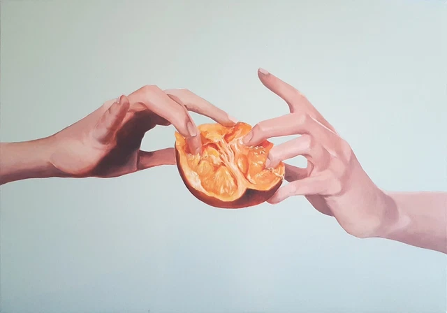 Quadro in Acrilico Dipinto A Mano Su Tela. Misure 100x70 cm