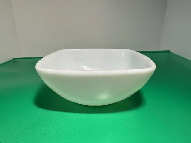white pyrex milk glass 12 oz chip & dip bowl only!