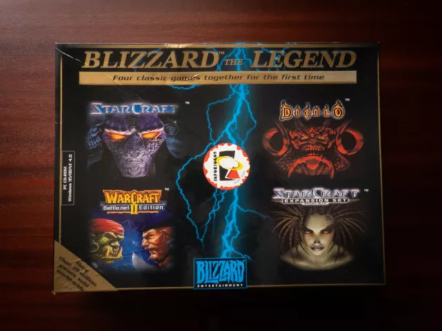 BLIZZARD The Leggend (Warcraft 2 + Diablo + Starcraft +Expansion Set) Big Box PC