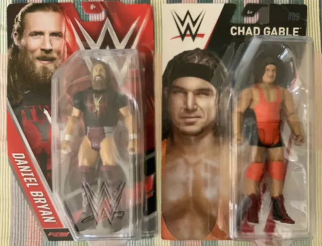 Wrestling Figur Daniel Bryan (2016) RAW + Chad Gable (2018) in der OVP  WWE