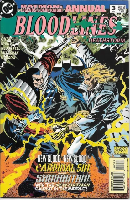 BATMAN: Legends of the Dark Knight Annual Comic Book #3 DC 1993 VERY FINE UNREAD