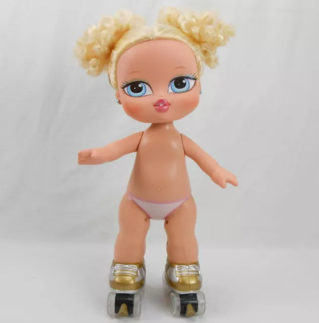 VINTAGE BRATZ BIG Babyz Super Skaterz Cloe Doll W/ Roller Skates Nude  WORKING $19.99 - PicClick