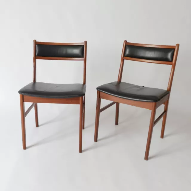 paire de chaises Denmark design scandinave  1960 vintage des années 70 1970