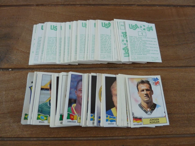 PANINI USA 94 – Planche Rare De 10 Stickers Italie (Baggio, Baresi) – Édition Originale