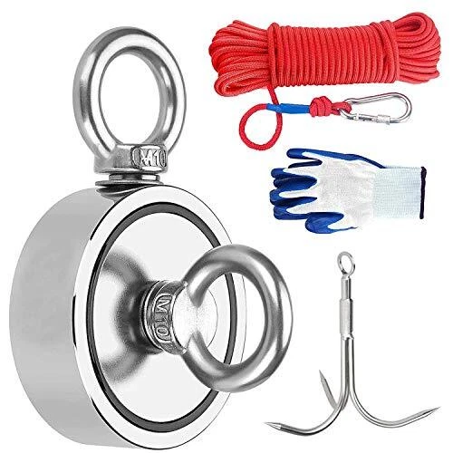 Powmag 480 kg - Aimant double face en néodyme - Aimant N52 super puissant pour l