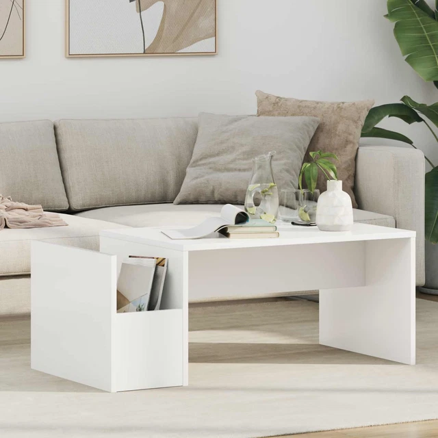 IDIMEX Table Basse Noelle – Meuble Salon Ou TV 120 Cm, Décor Béton, 1 Étagère Rangement Ouvert, Mélaminé Résistant, Design Moderne