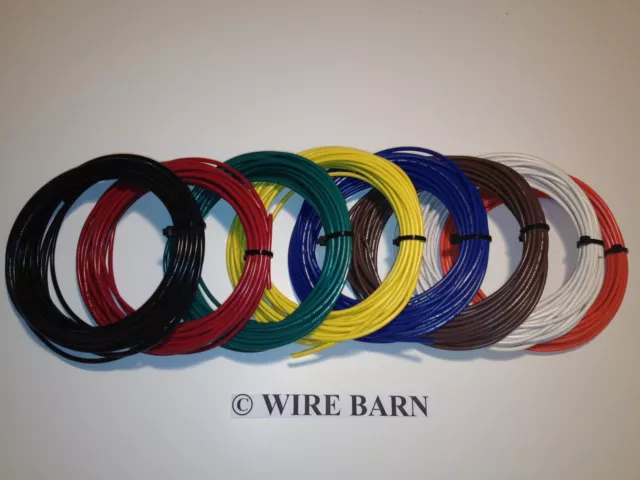 18 Awg Mtw / Tew / Ul1015 - 18 Awg Hookup Wire - 8 Colors - 25' Each Color