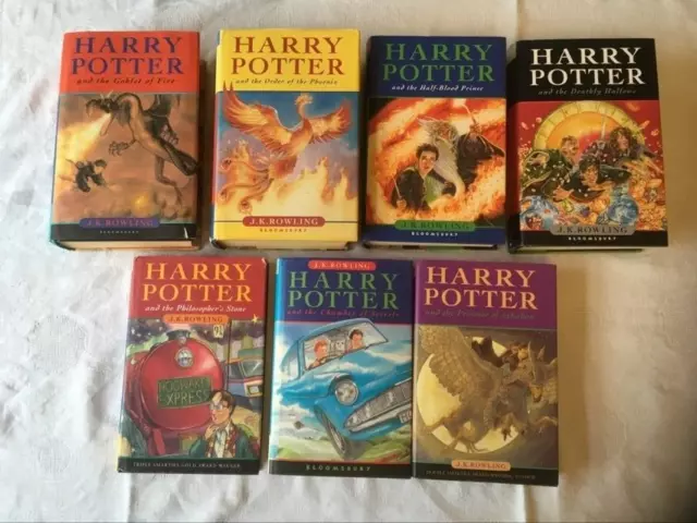 Complete Full Set of Harry Potter Hardback Books   1-7 Bloomsbury #2