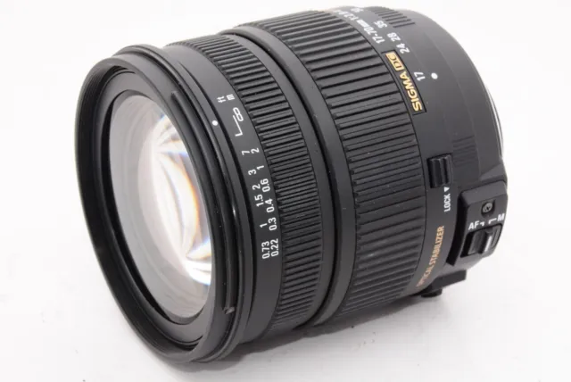 SIGMA 17-70mm F2.8-4 DC MACRO OS HSM ELD Aspheric Zoom Lens For Nikon F Mount