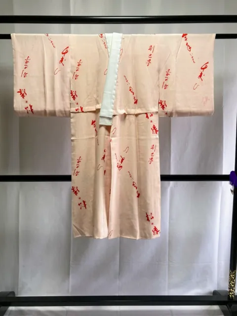 Vintage Japanese Silk Juban kimono - Antique Women's NagaJuban Kimono Robe