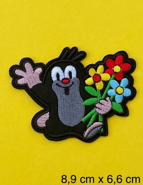 Der Kleine Maulwurf – Bügelbild Pauli Zum Aufbügeln Oder Aufnähen, Gestickt, Ca. 6,5x7,4 Cm, In Kräftigen Farben