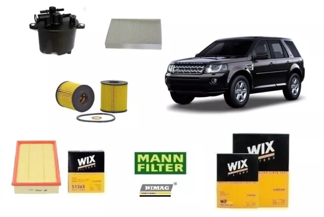 Kit de Filtres Entretien pour Land Rover Freelander II L539 2.2 TD4 4x4 150 190