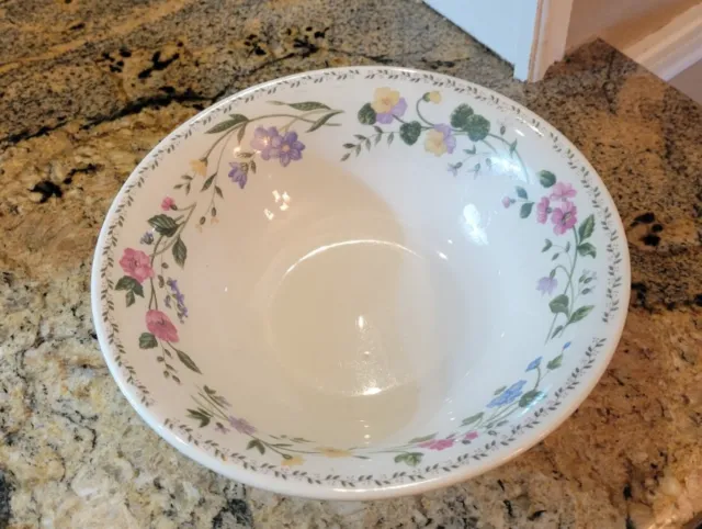 Farberware Stoneware ENGLISH GARDEN 225 Serving Bowl 9 1/8”