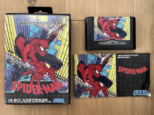 Jeu Spider-Man Sur Sega Mega Drive - Version PAL Complète (boîte, Notice) - Bon état