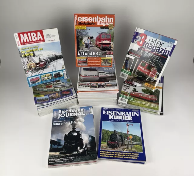 Modelleisenbahn Zeitschriften Konvolut 64 St. Miba Leiter Magazin Journal Kurier