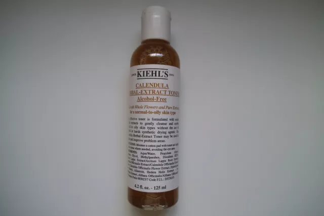 Kiehl's Calendula Herbal-Extract Toner Alcohol-Free 4.2 oz / 125 ml Sealed