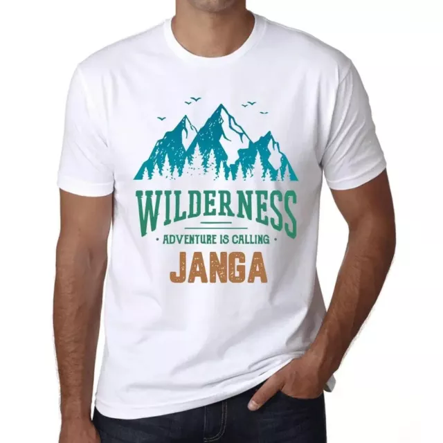 Camiseta Estampada para Hombre Naturaleza Salvaje, La Aventura Llama Janga