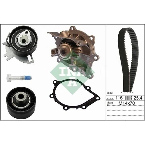 Courroie De Distribution INA Référence 5PK1745 – Longueur 1745 Mm, 5 Nervures, Compatible Mercedes Classe A/B/GLA Diesel