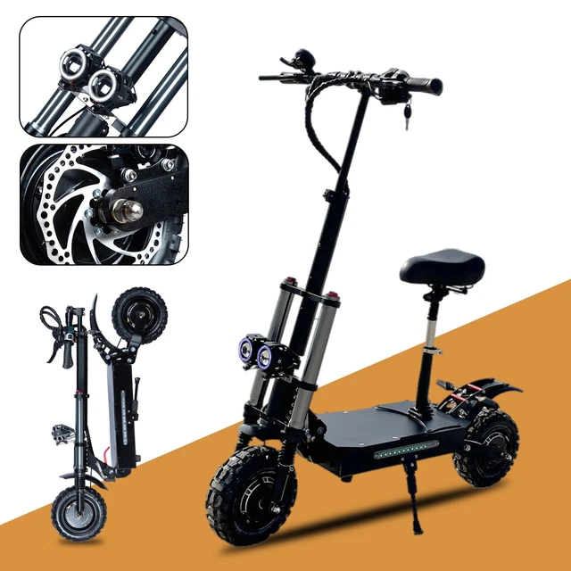 FLJ - trottinette électrique K6, 6000W, pneu large de 13 pouce
