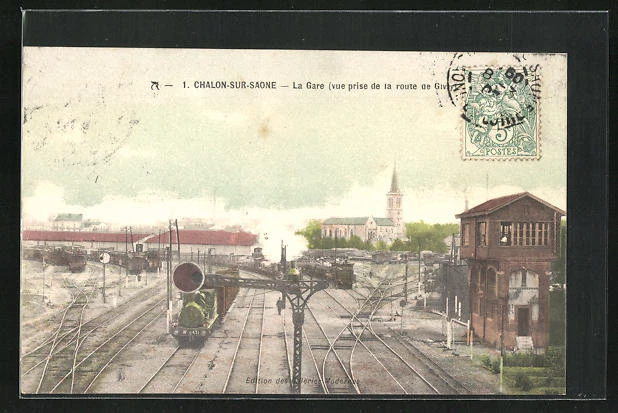 CPA Chalon-sur-Saone, La Gare 1907