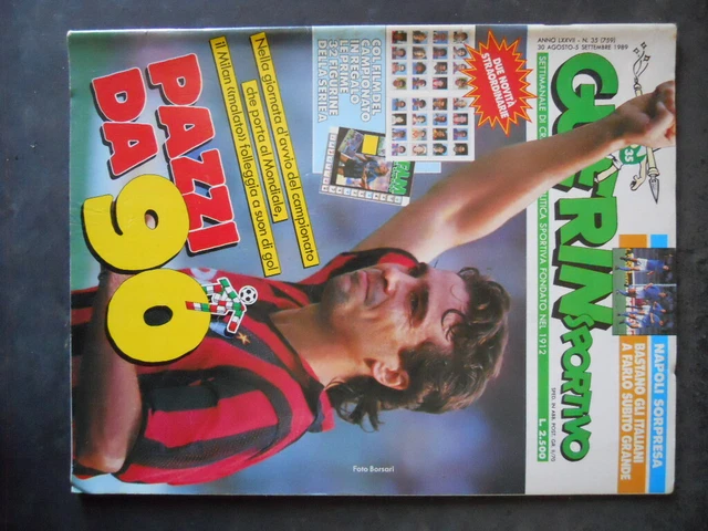 Guerin Sportivo 35 - 1989 - Stefano Borgonovo, Nicola Berti, Schillaci - Magazine Vintage