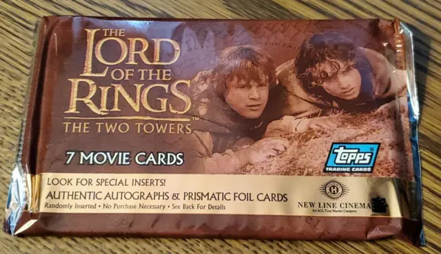 Lord Of The Rings The Two Towers Trading Card 2002 Sealed Hobby Pack