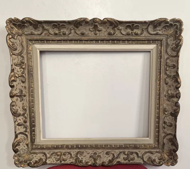 Cadre Montparnasse ancien Bois Sculpté Patiné Format Standard 6F 41 cm x 33 cm