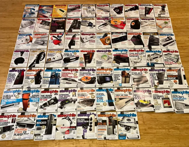 67 STEREOPHILE Magazine Lot ranging from 2000 to 2020 Most in Very Good shape