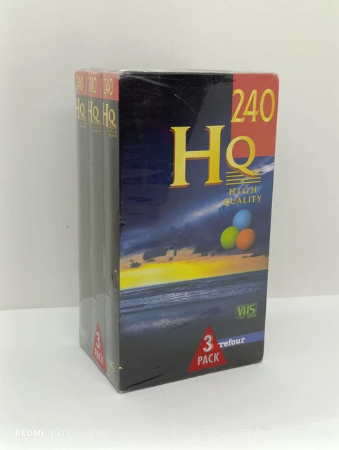 Lot De 4 Cassettes VHS SONY Premium E-180VH - Scellées, Haute Qualité