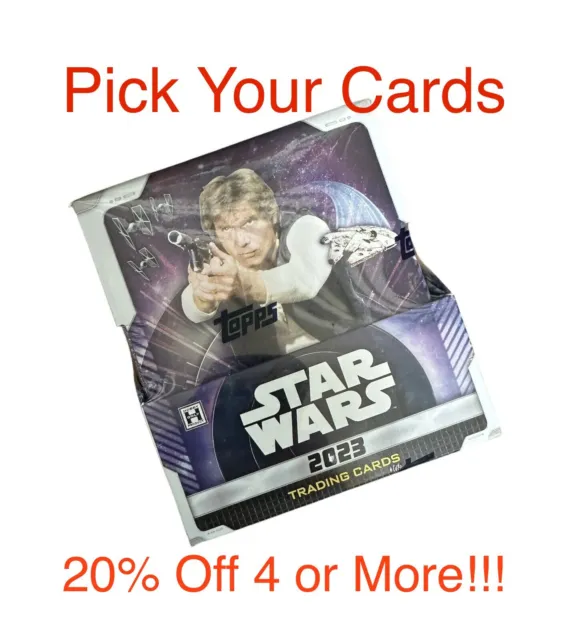 Star Wars Topps Finest 2023 - Pick Your Cards - Base & Inserts