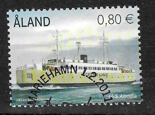 Aland 2011 Ship, Ferry MS Alandia, VFU / CTO [single stamp from set of 2]