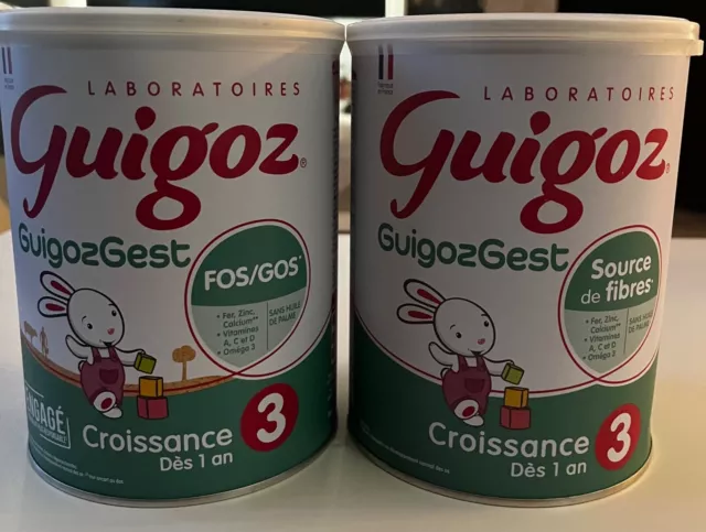 LOT DE 3 - GUIGOZ - Optipro Lait 1er Âge Liquide Naissance/6mois - pack de  6x500 3347985565443