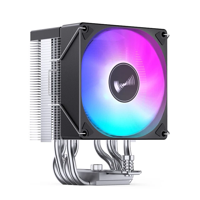 ARGB CPU COOLER Fan 4 Heat Pipe for INTEL LGA 1700 1200115X AM4 (Black ...